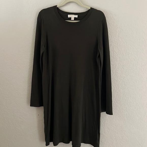 Michael by Michael Kors green crew neck sweater dress EUC Women’s L Lightweight - Picture 1 of 9